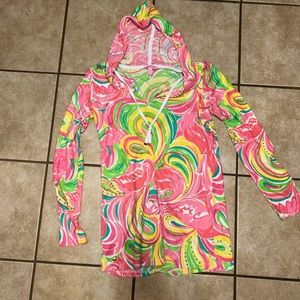 Lilly Pulitzer s Megan Tunic Hoodie/ coverup